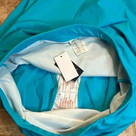 Lands’ End Bikini Bottom Skirt with UPF 50, Scuba Blue, size 14 - Picture 6 of 8